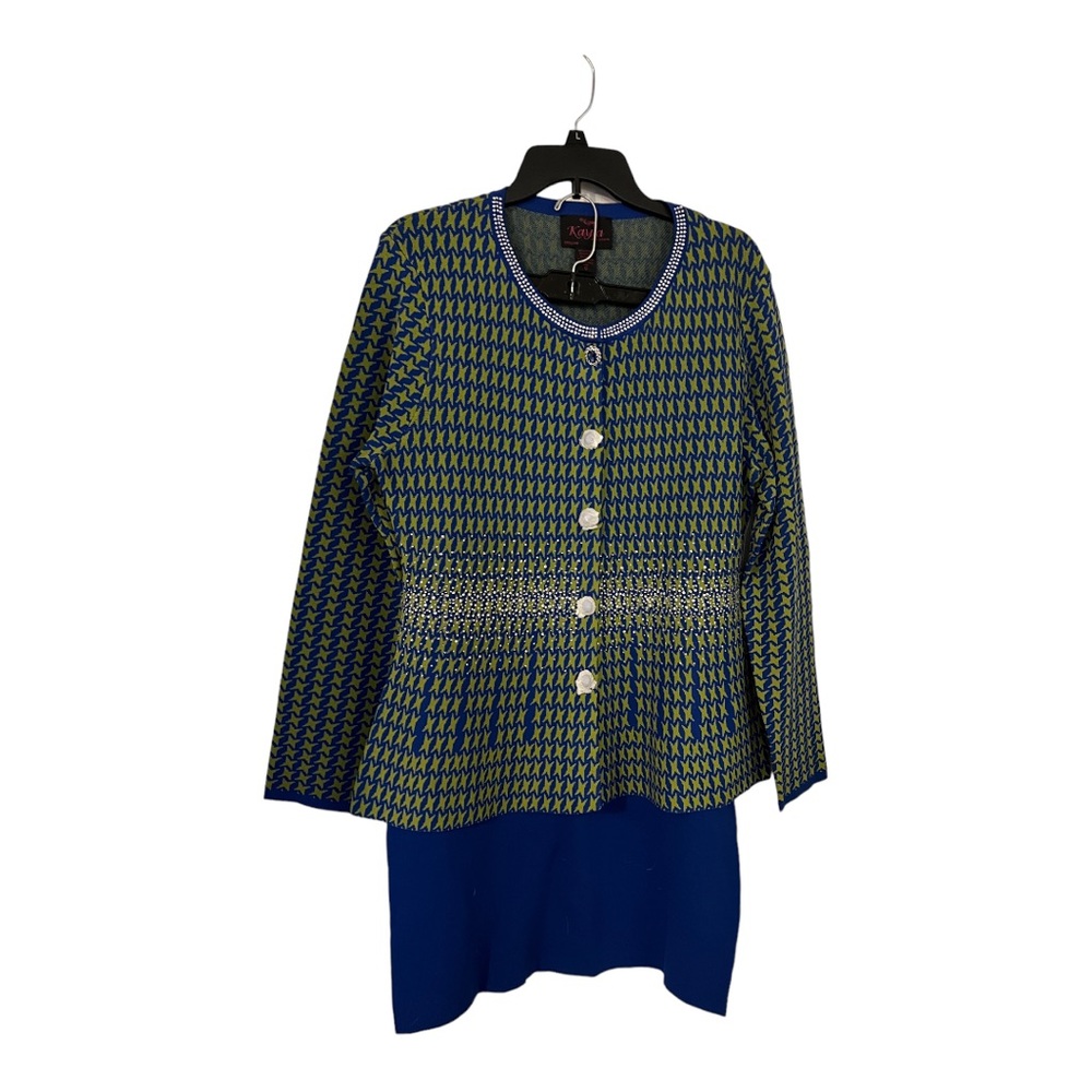 Tally Taylor knit skirt suit